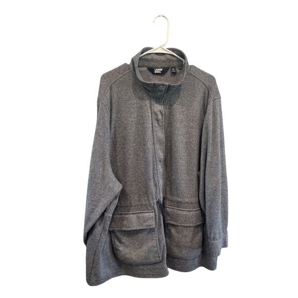 Lands’ End Womens Sweater Coat Jacket Plus Size 3X Navy Blue Casual Fall Comfy - Picture 2 of 10